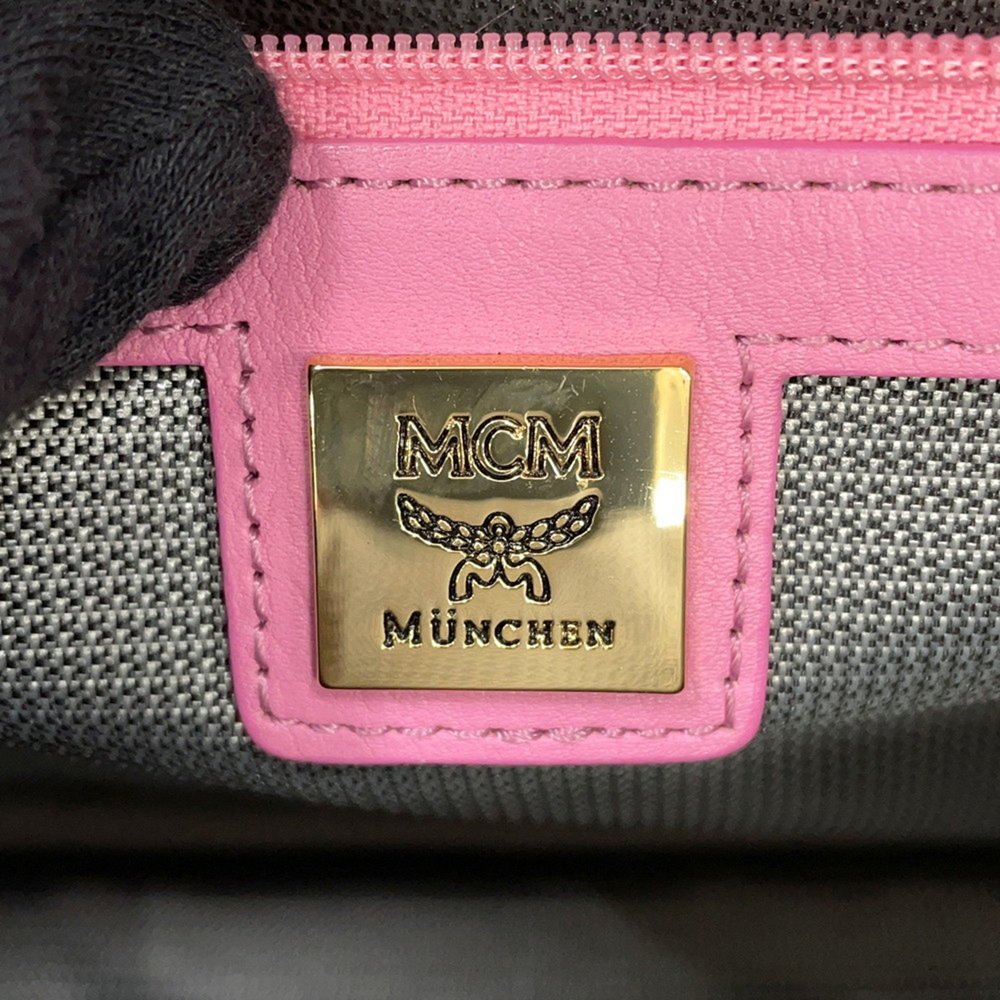 MCM Pink Leather Backpack - Picture 14 of 15